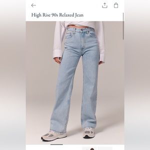 ABERCROMBIE HIGH RISE 90’s RELAXED JEANS